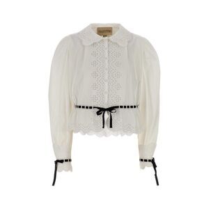 Valentino Garavani Women White Poplin Shirt